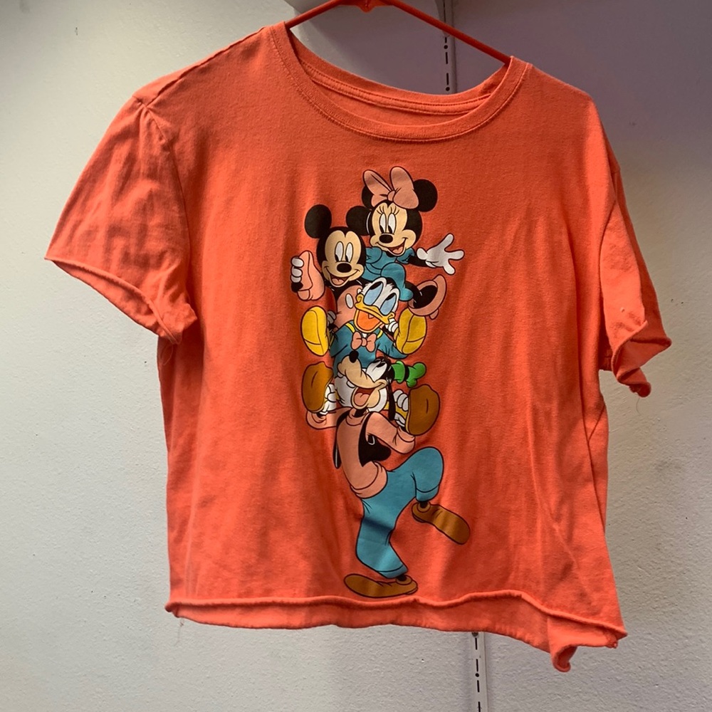 Salmon mickey and friends tshirt large barely worn